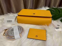 Instock Tory Burch Emerson Combo Crossbody Bag Cardholder Bundle Yellow Women S Fashion Bags Wallets Cross Body Bags On Carousell