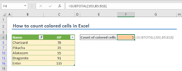 In any cell below the data set, use the following formula: How To Count Colored Cells In Excel