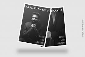 Floating A4 Flyer Mockup Premium Psd Freepik Psd Brochure Flyer Poster Mockup In 2020 Flyer Mockup Business Card Mock Up Flyer