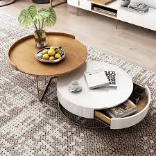 Round Tv Cabinet And Coffee Table Living Room Coffee Table Coffee Table Living Room Modern Decorating Coffee Tables