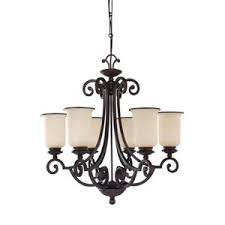 Seagull Lighting Acadia 6 Light Chandelier In Misted Bronze 31146 814 Ferguson