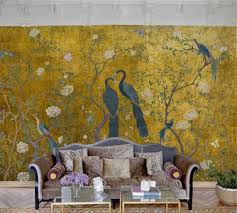 edo behang coordonne chinoiserie core behangpapier 6600091 gold 2 behang bloemenprint behang chinoiserie behang