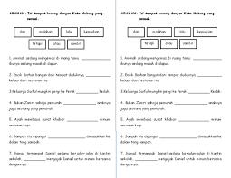 _ berharap agar rak&at kata ganti nama. Latihan Kata Hubung Tahun 3