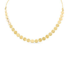 Mini Disc Choker Necklace In 14k Gold 16 Zales