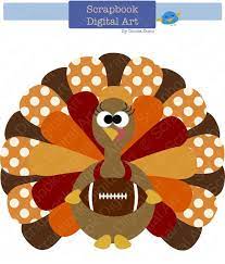Thanksgiving Turkey Football Clip Art Thanksgiving Turkey Etsy Turkey Clip Art Digital Clip Art Football Clip Art