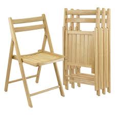 Winsome Wood Robin 4 Pc Folding Chair Set Natural Multiple Finishes Walmart Com In 2020 Wood Folding Chair Wooden Folding Chairs Best Folding Chairs