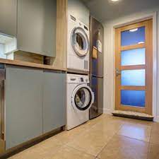 Thought ikea cabinetry was just for kitchens? Cabinet For Stacked Washer Dryer Houzz Uk