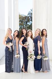 Glam Bridal Party Fashion Navy Blue And Light Blue Bridesmaid Dresses Bridesmaid Dresses Long Blue Mismatched Bridesmaid Dresses Blue Blue Bridesmaid Dresses