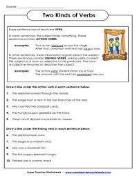 Fun learning games for 3rd grade students or esl learners to learn and practice verb tenses. Verb Worksheets Action Verbs Linking Verbs Verb Tenses