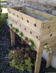Address planter box with faux succulents. Pallet Planter Box For Cascading Flowers Her Tool Belt