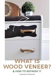 This veneer can become scuffed and scratched from wear and tear and may need to be refinished. What Is Wood Veneer And Can It Be Refinished Three Coats Of Charm