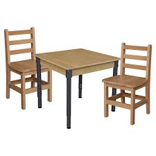 Investing in quality, comfortable, durable restaurant tables and chairs saves one from the hustle of repairs and replacements. Wood Designs Hardwood Adjustable Height Table With Chairs Set Square Table With 14 H Chairs Wd833a18814 Activity Tables For Children Worthington Direct
