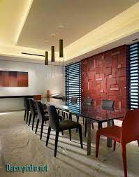 Kitchen Pop Design Pop False Ceiling Design For Kitchen With Led Lights Red Dining Room Dining Room Wall Decor Modern Dining Room