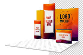 Exhibition Stand Mockup Sponsored Ad Exhibition Stand Style Display In 2020 Exhibition Stand Portfolio Template Design Mockup Design