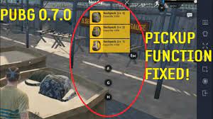 How To Fix Pickup Function In Tencent Emulator For Pubg 0 7 0 Youtube