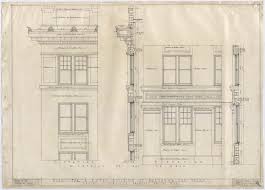 A plan drawing is a drawing on a horizontal plane showing a view from above. Hotel Building Breckenridge Texas Elevation And Section Plan Of Exterior Wall The Portal To Texas History