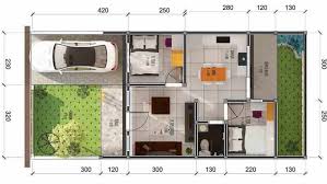 21 Denah Rumah Type 36 Untuk 1 Dan 2 Lantai Rumah Com