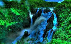 Hd Wallpaper Deep In The Jungle Beautiful Waterfall In Tropical Green Forest Desktop Wallpaper Hd 1920 1200 Wallpaper Flare Select from premium rainforest waterfall of the highest quality. hd wallpaper deep in the jungle