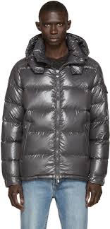 Moncler Charcoal Quilted Down Maya Jacket Mens Winter Fashion Stylish Men Mens Outfits