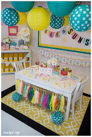 Classroom themes | really good stuff. Teal Polka Dots Paper Lanterns Kindergarten Classroom Decor Classroom Themes Classroom Decorations