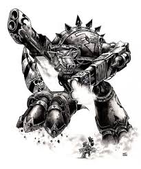 Warhound Titan Titan Legions By Mark Gibbons Warhammer 40k Artwork Badass Pictures Gallery Artwork