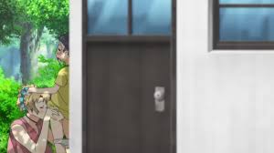 kazama yuu (misaki-sensei), misaki-sensei, boku to misaki-sensei, torn  legwear, 60fps, animated, anime screenshot, audible music, hentai music  video, highres, sound, tagme, video, 1boy, 1girl, against door, against  wall, age difference, amv, animal