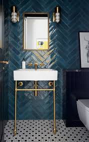 Easy to install and budget friendly, subway tiles in contrasting colors like gray and blue tile for the bathroom wall can be used to create colorful horizontal lines and other. 25 Blue Bathrooms That Really Inspire Shelterness