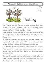 Kostenlose sachtexte und erlebnistexte mit fragen und leseproben für das fach deutsch sind lesetexte (sachtexte, erlebnistexte), zu denen fragen gestellt werden, die die schüler beantworten sollen. Sachtexte Fruhling Sinnverstehend Lesen Fraumohrsrasselbandes Webseite