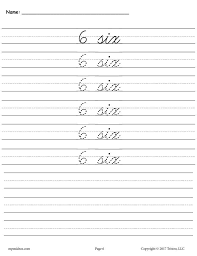 Kids help a monkey pirate, drawing a path from the monkey to treasure island by counting and tracing numbers from 1 to 20 on this kindergarten math worksheet. Free Cursive Handwriting Number Tracing Worksheets 1 20 On Best Worksheets Collection 7002