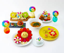 Murakami's flower plushes are known for being colorful, so to start off our top 5 we're going with something a bit different. Takashi Murakami Flower Parent And Child Cafe 2021 Japan Web Magazine