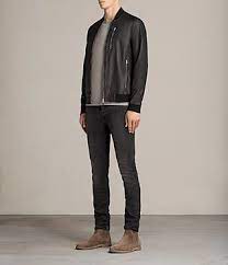 Mens Kino Leather Bomber Jacket Black Image 3 Leather Jacket Men Style Leather Jacket Leather Jacket Men