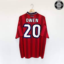 Looking for vintage england shirts? 1997 99 Owen 20 England Vintage Umbro Football Shirt Xxl Wc 98 Live Football Shirt Collective