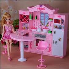 Mealtime with this basic furniture barbie play set is creative and imaginative. For Barbie Dining Barbie Kitchen Furniture Kit Lights Kitchen Cabinets Dining Room Furniture Girl Toys Barbie Doll Accessories Buy At The Price Of 38 50 In Aliexpress Com Imall Com