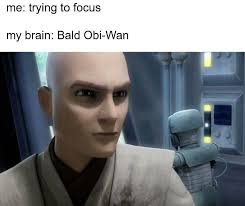 Canon Bald Obi Wan Kenobi Star Wars Jokes Star Wars Humor Obi Wan