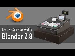 Blender 2 8 Complete Beginners Guide To 3d Modelling A Scene 32 Blender 2 8 Lets Create A Cash Register Youtube Blender Tutorial Blender Blender 3d