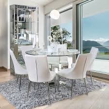 Create the perfect dining room for you and your family. Izzy Dining Room Set W White Chairs By Furniture Of America Furniturepick
