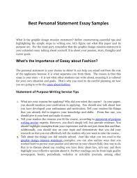In this guide, you'll see how to make a fashion cv. Graphic Design Mission Statement Samples By Personal Statement Essay Issuu