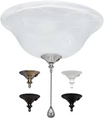 The high quality linen drum shade included with the light kit is elegant, available in 5 colors and two sizes. Harbor Breeze 3 Light Alabaster Incandescent Ceiling Fan Light Kit With Alabaster Shade This Refurbished Product Is Tested And Certified To Look And By Brand Harbor Breeze Walmart Com Walmart Com