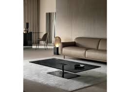 The couch should stand higher than the coffee table. Glass Design Furniture And Furnishings Tonelli Design