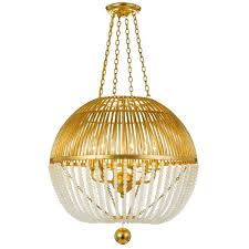 Acrylic And Gold Chandelier Wayfair