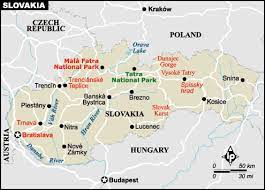 The country joined the european union in 2004 and the eurozone on 1 january 2009. Slovakia Map Europe Country Map Of Slovakia