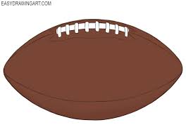 Add the two curved seam lines inside. How To Draw A Football Easy Drawing Art