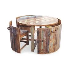 See more ideas about reclaimed wood, unique spaces, wood dining table rustic. Buy Fr Dining Sets Series Round Reclaimed Wood Booth With Dining Height Table And 4 Chairs Online Round Dining Booths Hotel And Restaurant Tables And Chairs Commercial Furniture Furnitureroots Product