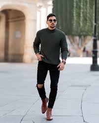 Maybe you would like to learn more about one of these? Dark Green Knit Turtleneck With Brown Leather Boots Outfits For Men 2 Ideas Outfits Lookastic