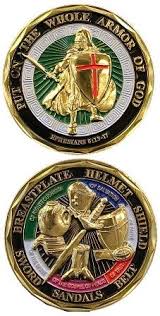 Put On The Whole Armor Of God Challnge Coin Armor Of God Challenge Coins Coins