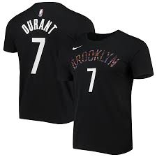Get a new kevin durant nets jersey or other gear, and check out the rest of our kevin durant gear for any fan. Men S Brooklyn Nets Kevin Durant Nike Black City Edition Name Number Performance T Shirt