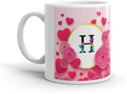 Hariraj, king of lions, brave ; The Nk Store Multicolor Name Letter Alphabet H Printed Coffee Cup Gifts For Brother Sister Friends Father Mother Grand Father Grand Mother Girlfriend Cup Daily Useses Cup Ceramic Coffee Mug Price