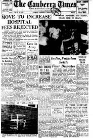 The canberra times, canberra, australian capital territory. Times Past January 12 1960 The Canberra Times Canberra Act