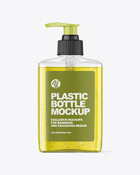 Download Clear Plastic Bottle With Pump Mockup In Bottle Mockups On Yellow Images Object Mockups Yellowimages Mockups