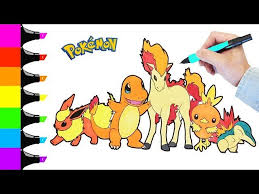 Fun free kids coloring pages to print and color. Coloring Pages Pokemon Top Fire Type Colouring Pages For Children Youtube